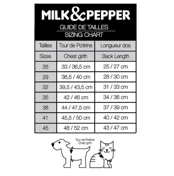 Milk & Pepper Pullover Tobias Pull Gris mit Weihnachts-Fuchs